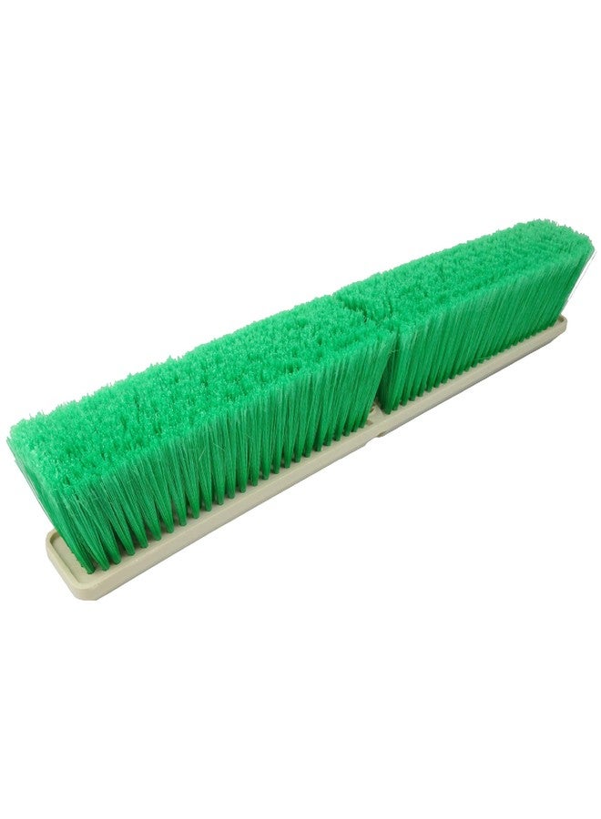 Weiler 42164 Perma-Sweep Polystyrene Fine Sweep Floor Brush, 2-1/2" Width, 24" Overall Length, Green - Image 2